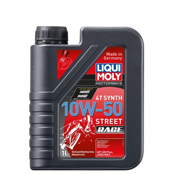 Liqui Moly Motoröl 4-Takt, 1 l, SAE 10W-50, Street Race, vollsynthetisch
