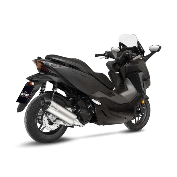 LeoVince Komplettanlage LV One Evo für Honda Forza 125, Edelstahl silber, ABE, Euro5