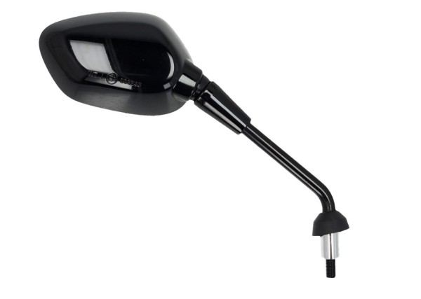 Original Spiegel, rechts, M10, Rechtsgewinde, schwarz, glänzend, Vespa GTS, 2023-