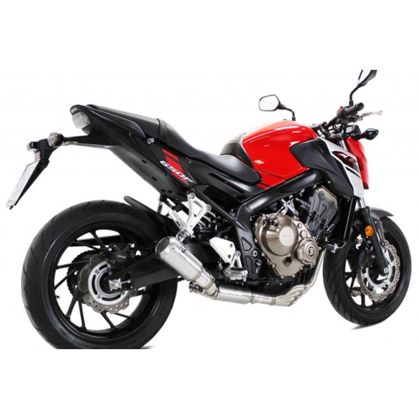 IXRACE MK2 Komplettanlage Honda CB 650 F /CBR 650 F, Edelstahl, E-geprüft, mit Kat, Euro3+4