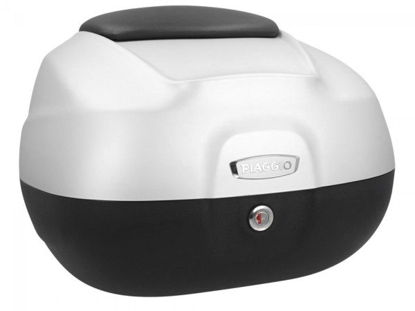 Top Case 37L mit Rückenlehne für Piaggio Beverly Sport 300/350 (16-20) - grau matt 760/B