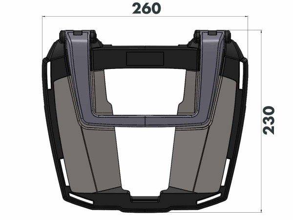 Easyrack Topcase-Träger anthrazit für Honda CB 500 F (13-15) Hepco & Becker