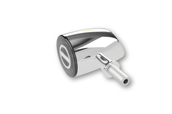 HIGHSIDER Pro Rocket Classic LED Indicator Gehäuse Chrom / Linse Rauchgrau (Paar), Vorn & Hinten