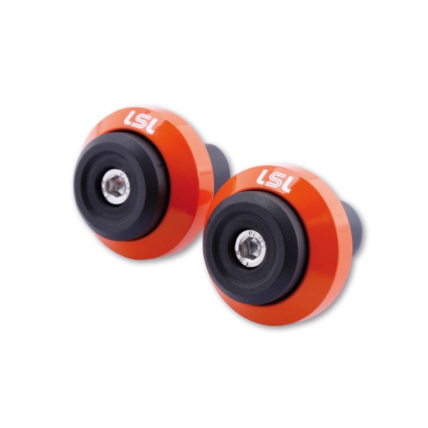 LSL Lenkergewicht GONIA, Aluminium, mit LSL-Logo, für Lenker mit 14mm und 18 mm Innendurchmesser, or