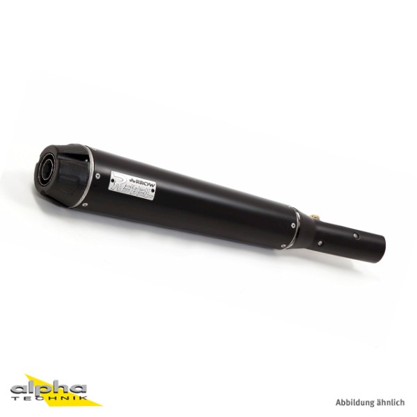 ARROW Auspuff REBEL für Yamaha SCR950 2017-, Edelstahl schwarz (Nur mit ARROW Zwischenrohr)