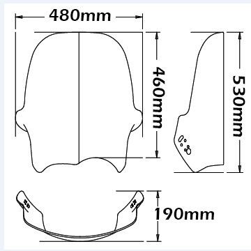 Windschutzscheibe Adventure Typ für BMW R 1150 GS (00-03), leicht getönt