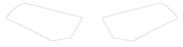 KTM Kraftstofftank Schutzaufkleberkit für Duke 125 / 390 (Bj.17-)