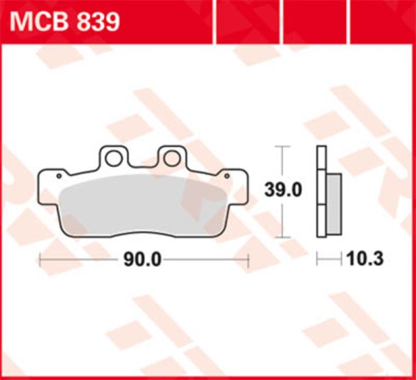 TRW Lucas Racingbelag MCB816SRQ