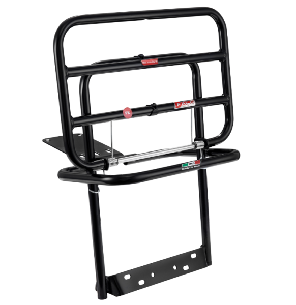 Gepäckträger hinten für Vespa PX 80-200ccm, klappbar, schwarz