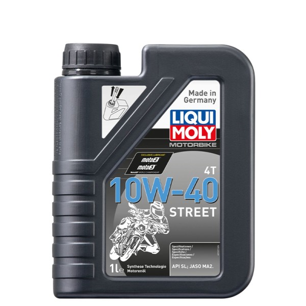 Liqui Moly Motoröl 4-Takt, 1 l, SAE 10W-40, Street, teilsynthetisch