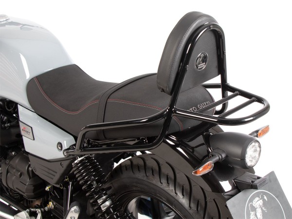 Sissybar mit Gepäckträger schwarz für Moto Guzzi V7 850 Stone (25-) Hepco & Becker