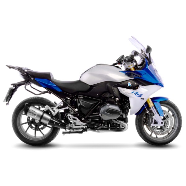 LeoVince Auspuffanlage Factory S für BMW R 1200 R /RS, Titan, silber, slip on, Euro4, E-Gutachten