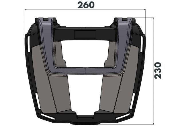 Easyrack Topcaseträger schwarz für Honda NC 700 Integra (12-13) Hepco & Becker