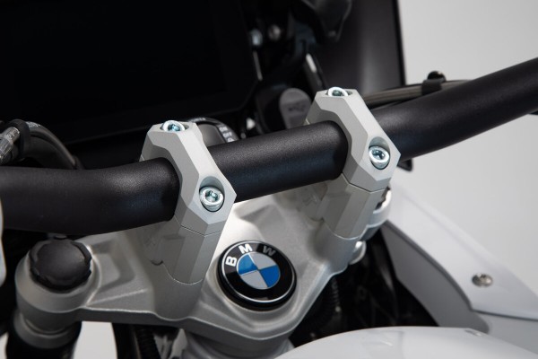 SW-Motech Lenkererhöhung, silber für Ø 32 mm Lenker, H=40 mm für BMW R 1200 GS LC