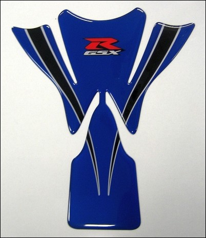 Tankpad, Blau für Suzuki GSX-R1000 BJ. 2005 - 2006/ 2007-2008/ GSX-R750 BJ: 2004-2005/ GSX-R750 BJ.