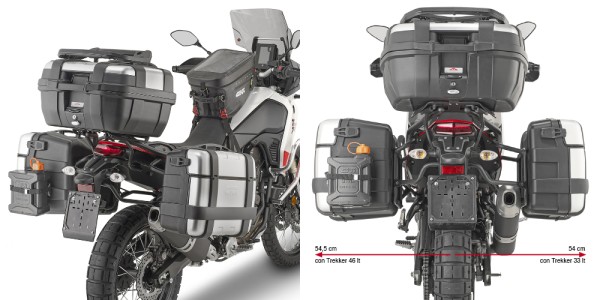 Seitenkofferträger PL ONE-FIT für MONOKEY Koffer für Yamaha Tenere (Bj.19-24) Givi