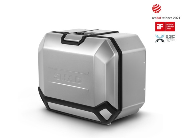 Shad Seitenkoffer Terra TR47, links, Aluminium silber, 47 l