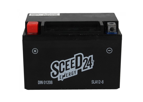 Sceed 24 Gel Batterie YTX9-BS SLA12-8, 12 V, 8 A, Gel / SLA 150x80x95 mm