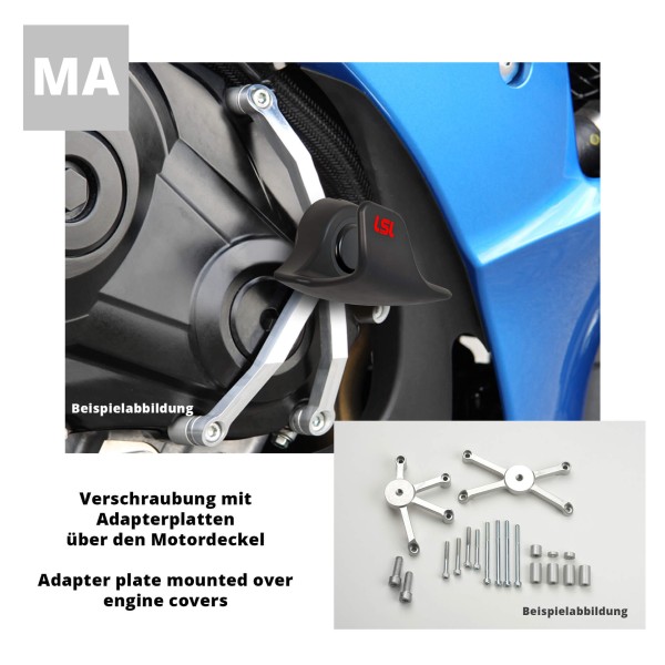 LSL SlideWing Befestigungskit für Kawasaki Z750, 2004-2006, Z1000, 2003-2006