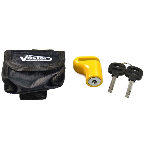 VECTOR Disc Mini Bremsscheibenschloss - Ø5mm Gelb