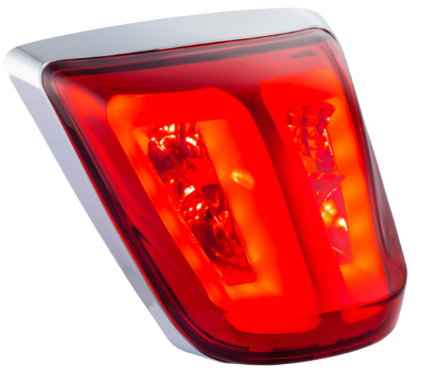 Rücklicht rot für Vespa Primavera/​Sprint 50-150ccm, Rand - chrom