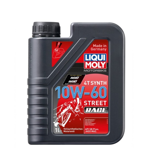 Liqui Moly Motoröl 4-Takt, 1 l, SAE 10W-60, Street Race, vollsynthetisch