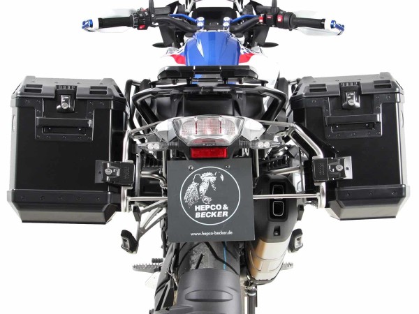 Kofferträgerset Cutout Träger inkl. Kofferset Xplorer Cutout schwarz für BMW R 1250 GS (19-23)