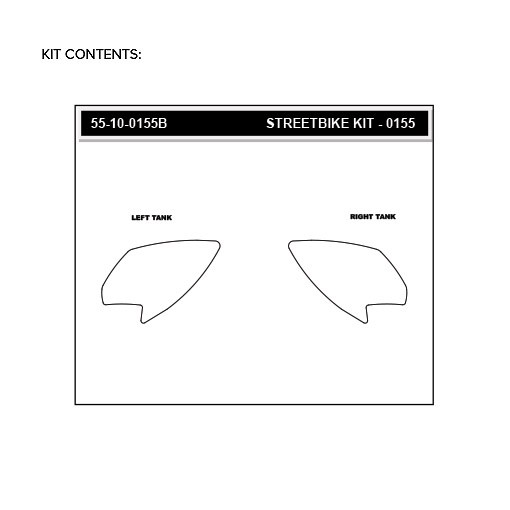 Stompgrip schwarz, Volcano, für BMW G310GS, 2018-2025