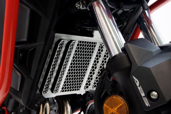 Kühlerschutz für Honda CB 500 X (19-23) / NX 500 (24-) Alu silber