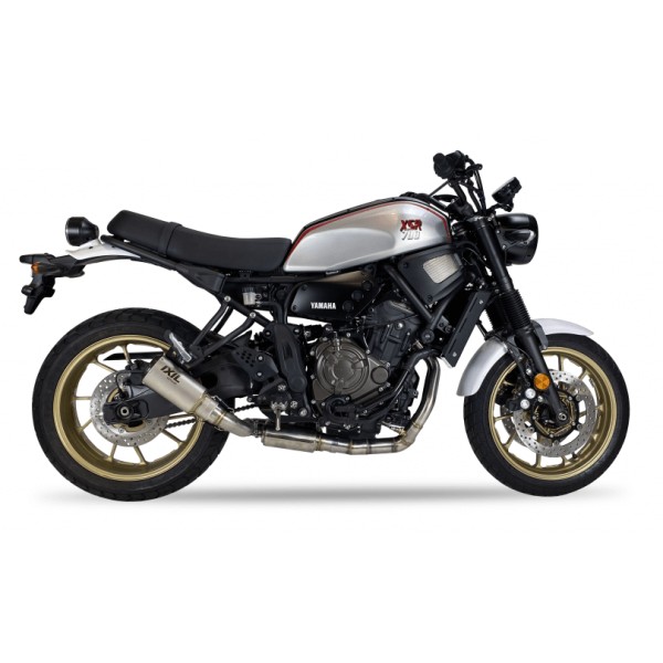 IXIL RB Komplettanlage mit Kat für Yamaha XSR 700, Edelstahl, E-geprüft, Euro3+4