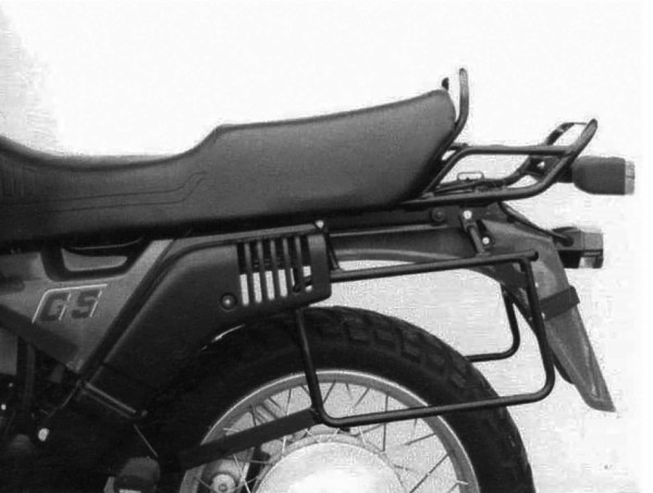 Seitenkofferträger festverschraubt schwarz für BMW R 100 GS Paris-Dakar (89-96) Hepco & Becker