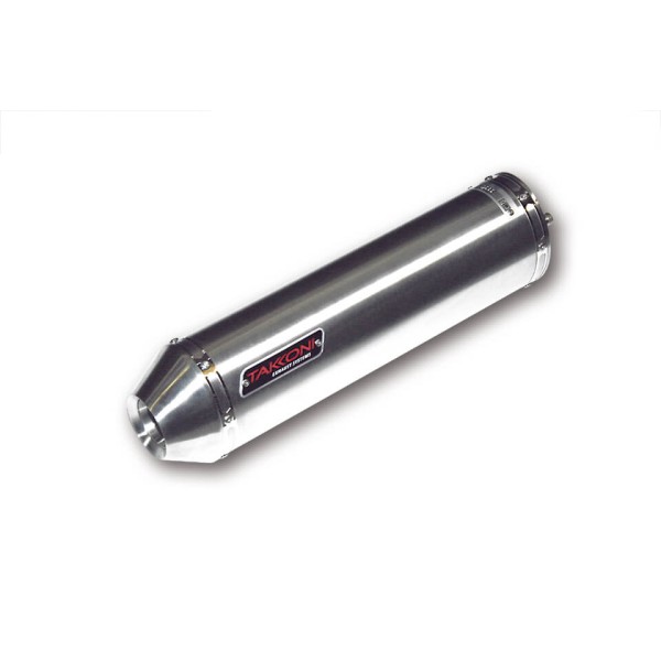 Takkoni Endtopf Honda CBF 500, Edelstahl silber, E-geprüft