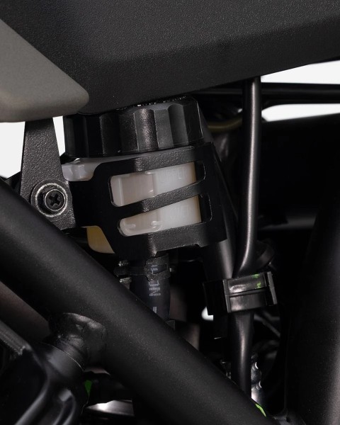 Bremsflüssigkeitsbehälter-Schutz aus Edelstahl schwarz für Yamaha Ténéré 700