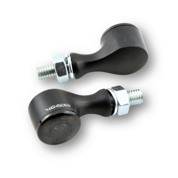 HIGHSIDER pro Apollo Classic LED Blinker/Positionslicht Schwarz/Getönt 2in1, E-Geprüft (Paar)