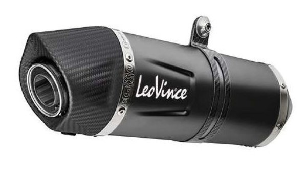 LeoVince Endschalldämpfer LV One Evo Slip On Black Edition für CF Moto / Husqvarna / KTM