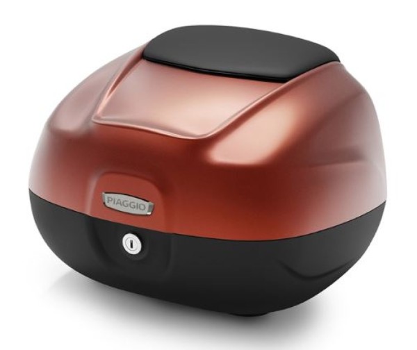Top Case 37L mit Rückenlehne für Piaggio MP3 HPE RST 400 Sport (2022) - arancio opaco A16