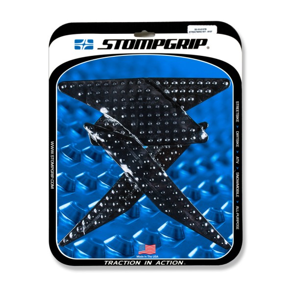 Stompgrip schwarz, Volcano, für Kawasaki Z125, 2018-2020