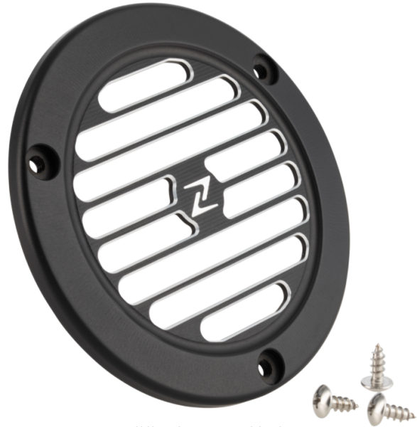 Lüfterradabdeckung Vintage für Vespa Primavera/​Sprint 3V i.e. 125/​150ccm 4T AC, schwarz