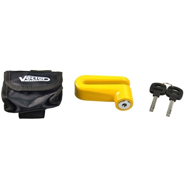 VECTOR Disc Mini Bremsscheibenschloss - Ø10mm Gelb
