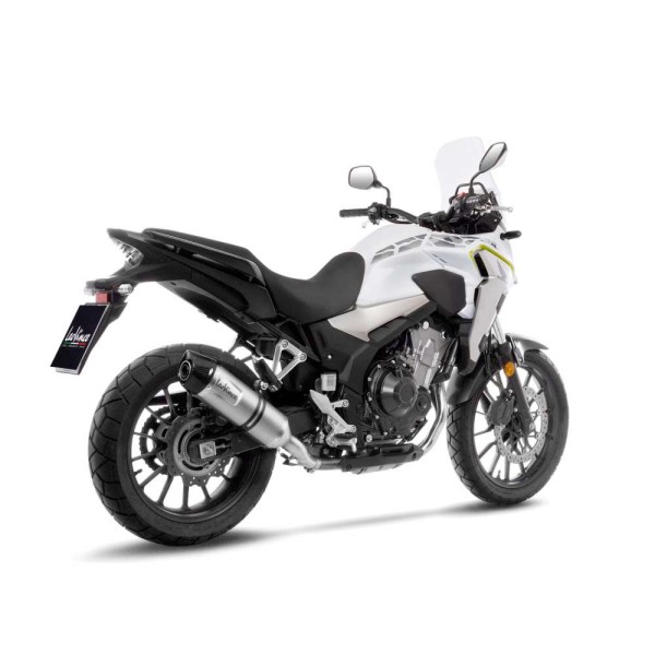 LeoVince Auspuff LV One Evo für Honda CB 500 F /X, CBR 500 R, silber, slip on, Euro4+5, E-Gutachten
