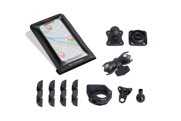 SW-Motech Navi-Halterung Kit T-Lock mit Smartphone Drybag für Triumph Rocket 3 GT /R