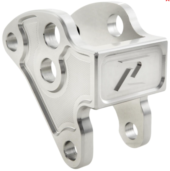 Adapter für Tieferlegung Stoßdämpfer, hinten für Vespa Primavera/​Sprint, silber