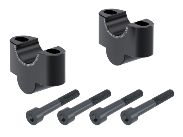 Lenkererhöhung H=25 mm schwarz für Honda CL 500 (23-) Hepco & Becker