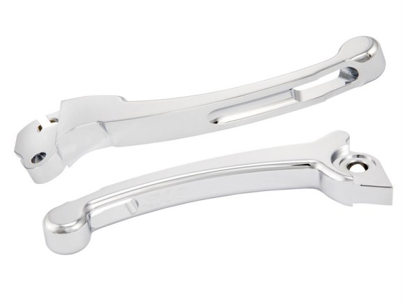 Sporthebel Set Kupplung/Bremse für Vespa PX 125-200ccm, HBZ Grimeca, rechts/links, chrom
