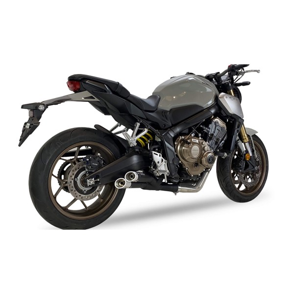 IXIL Hyperlow XL Komplettanlage Honda CB 650 R /CBR 650 R, Edelstahl schwarz, E-geprüft, Euro5