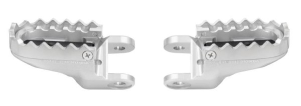 Rizoma Fußrastensatz Silber für Fahrer für Honda CRF1000L Africa Twin (Bj.18-) Original Honda