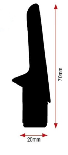 V PARTS Haken-LED-Blinker schwarz Universal