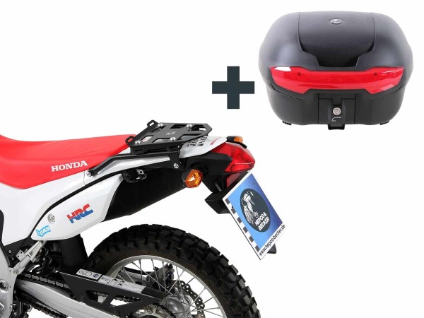 Topcase-Träger schwarz inkl. Journey Topcases 40 schwarz für Honda CRF 250 L / Rally (12-20)