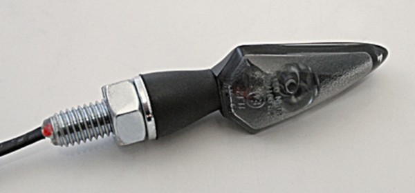 HIGHSIDER Pro Stream LED Blinker Gehäuse Schwarz / Linse Rauchgrau (Paar), Vorn & Hinten