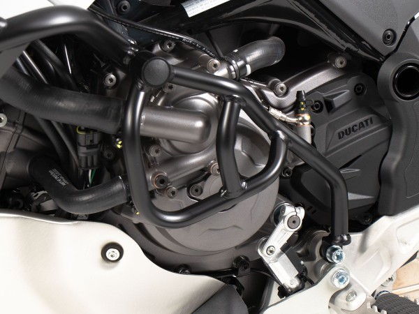 Zusatzbügel schwarz, einseitig links für Ducati DesertX (22-) Hepco & Becker